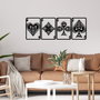 Wallity Bedbin Accesorio Decorativo de Pared de Metal Negro